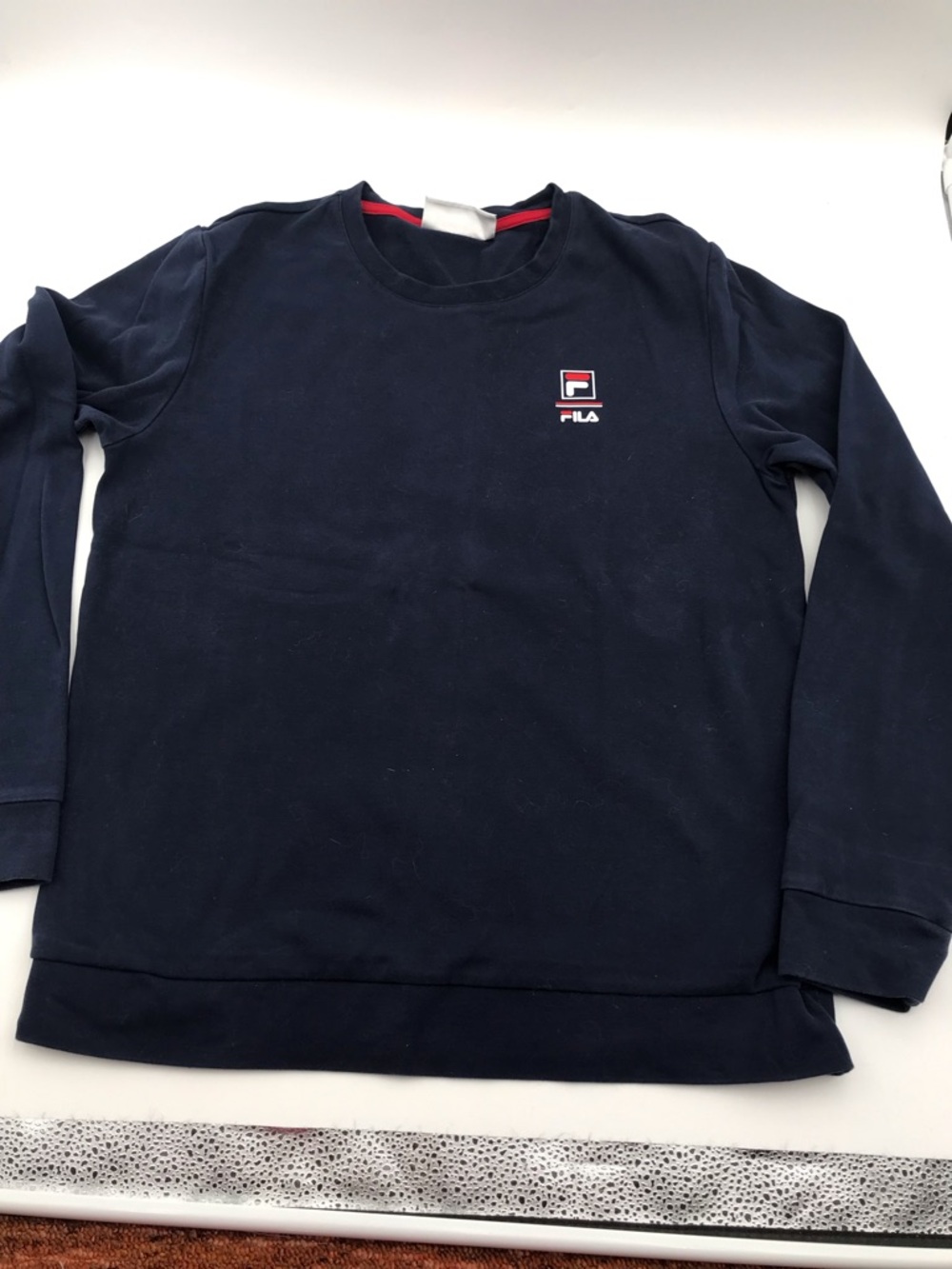 FILA Navy Logo Crewneck Sweatshirt